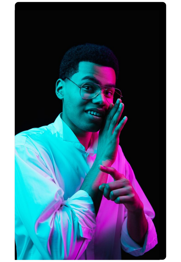 Person sharing feedback